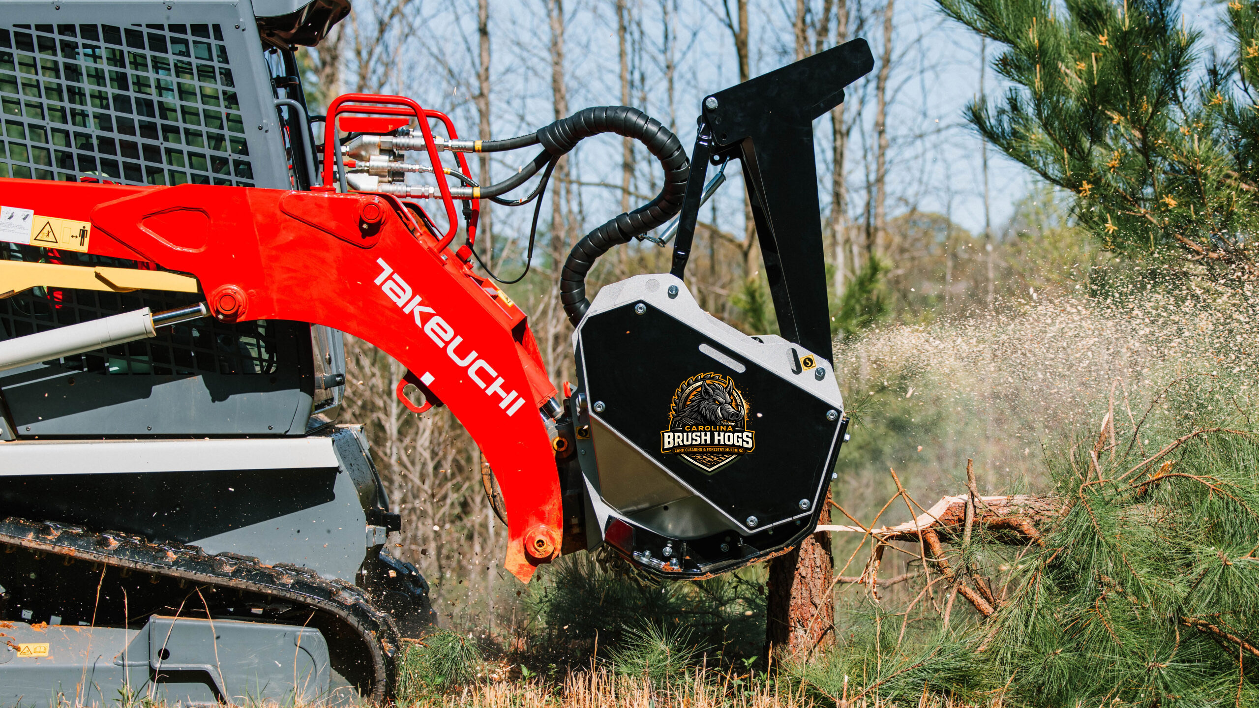 Takeuchi with CBH Mulching Head